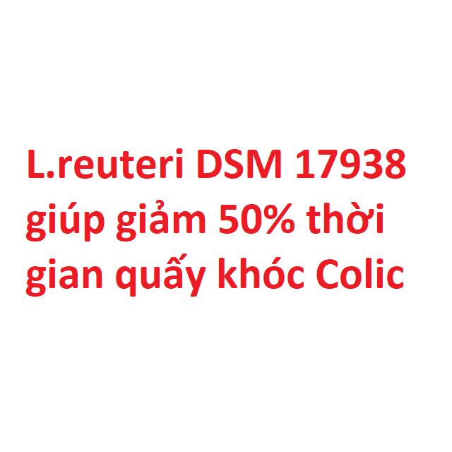 ​L.reuteri DSM17938 giúp bé giảm 50% thời gian quấy khóc Colic